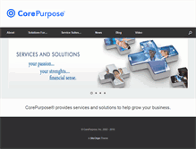 Tablet Screenshot of corepurpose.com
